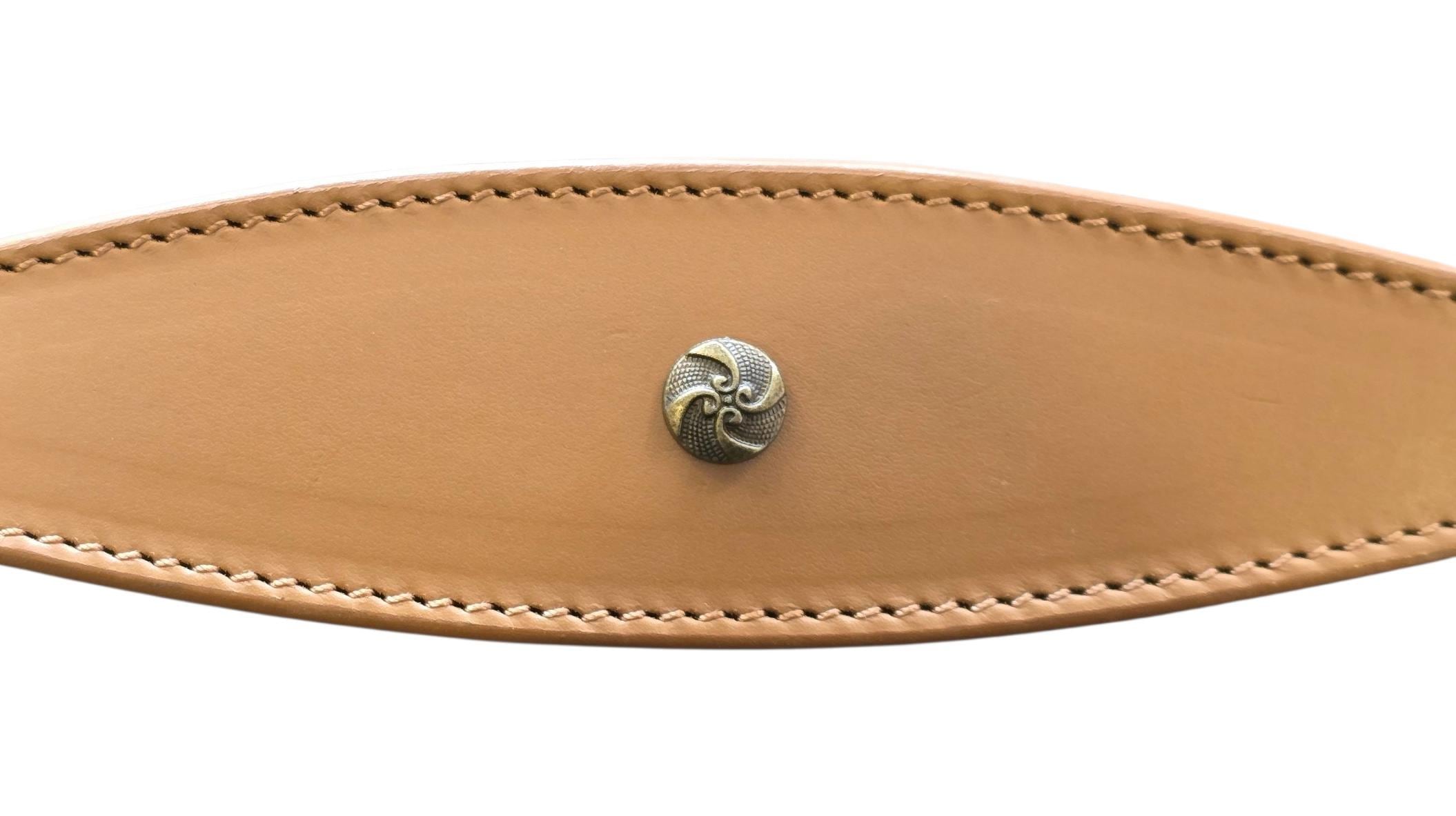Leather Collar For Sighthound Whippet Greyhound Lurcher Decorative Stud Design DS8