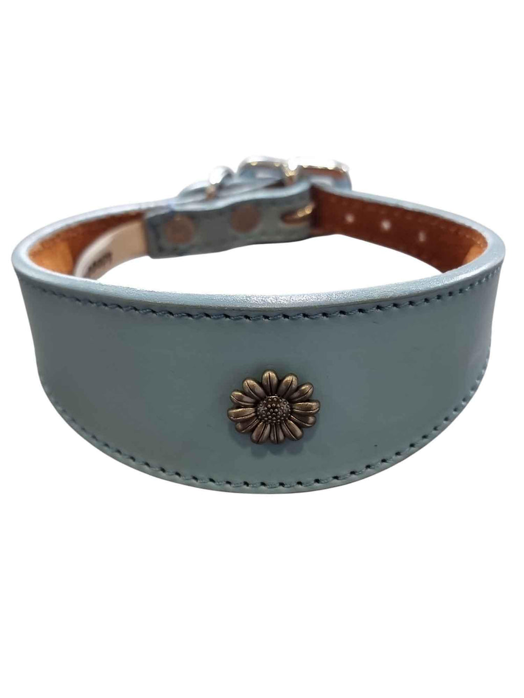 Iggy, Whippet, Greyhound, Lurcher Leather Collar Decorative Stud Design DS 4
