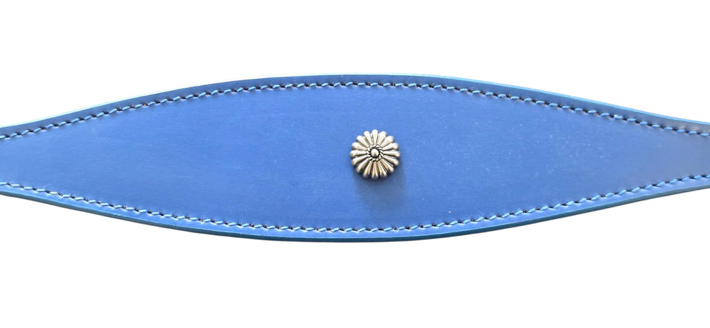 Leather Collar For Sighthound Whippet Greyhound Lurcher Decorative Stud Design DS 5