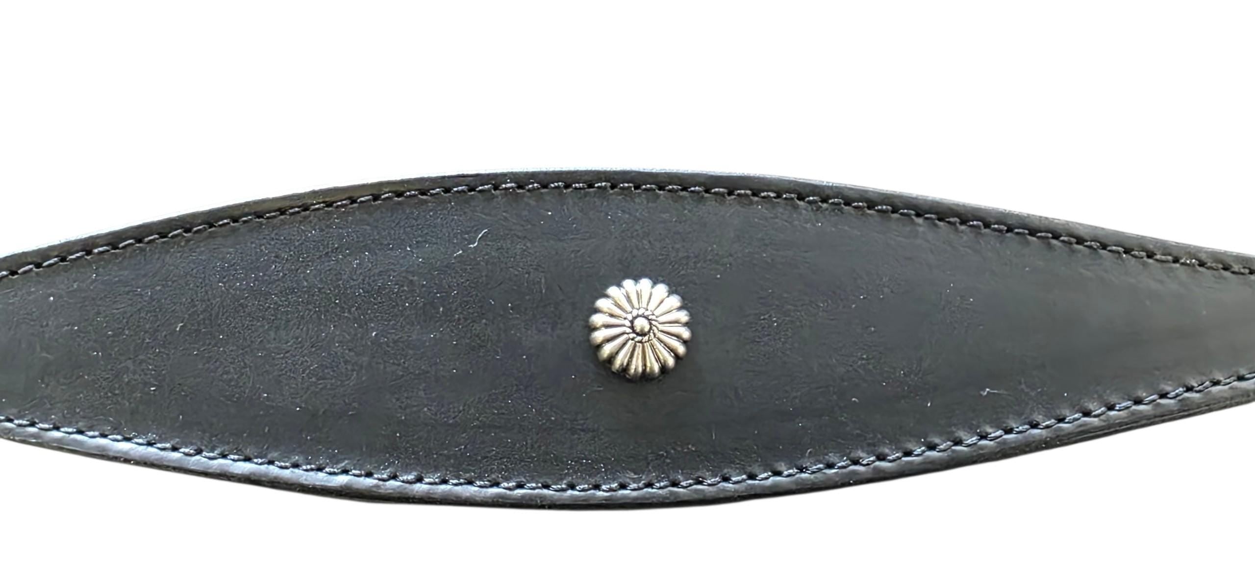 Leather Collar For Sighthound Whippet Greyhound Lurcher Decorative Stud Design DS 5