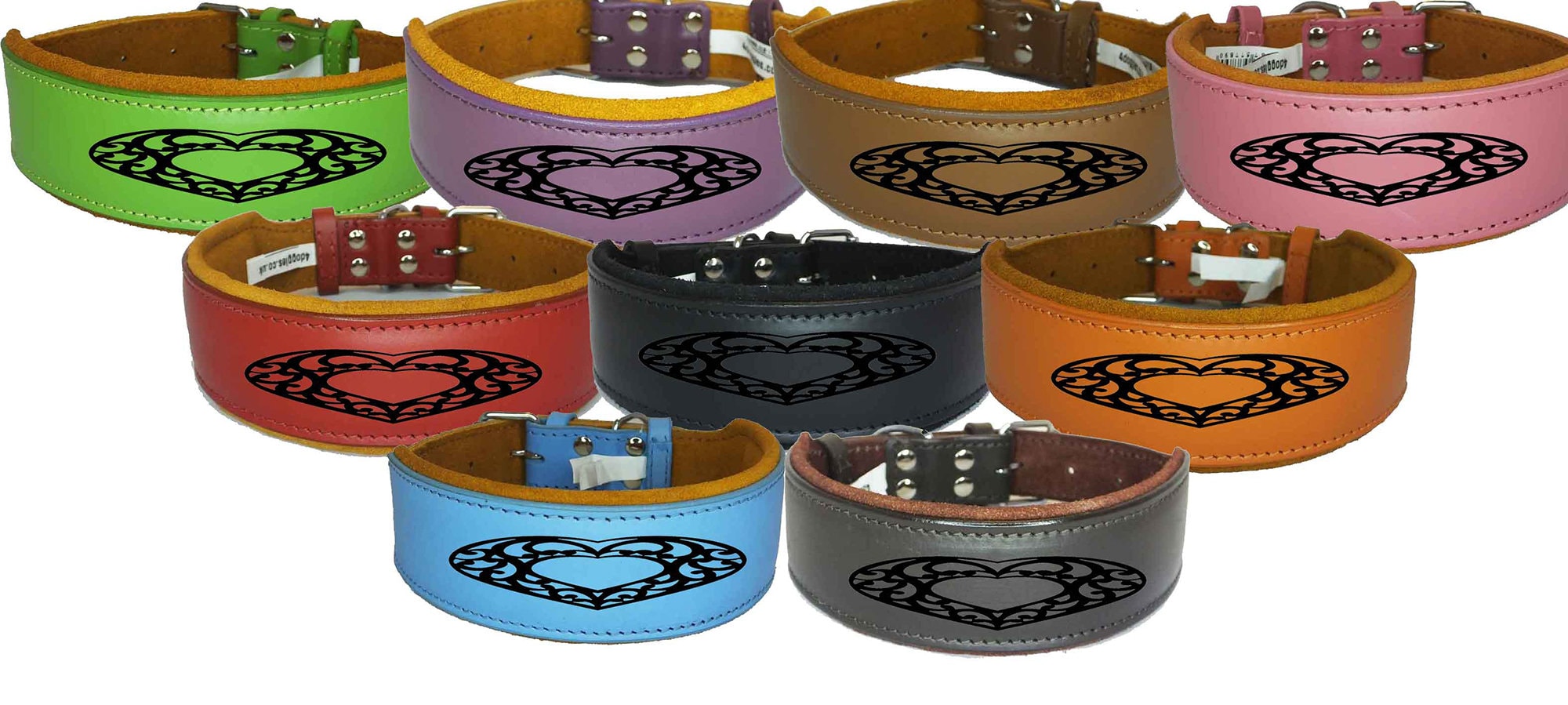 Leather Staffordshire Bull Terrier Dog Collar Padded Dog Collars Staffy Bulldog Padded collar D11