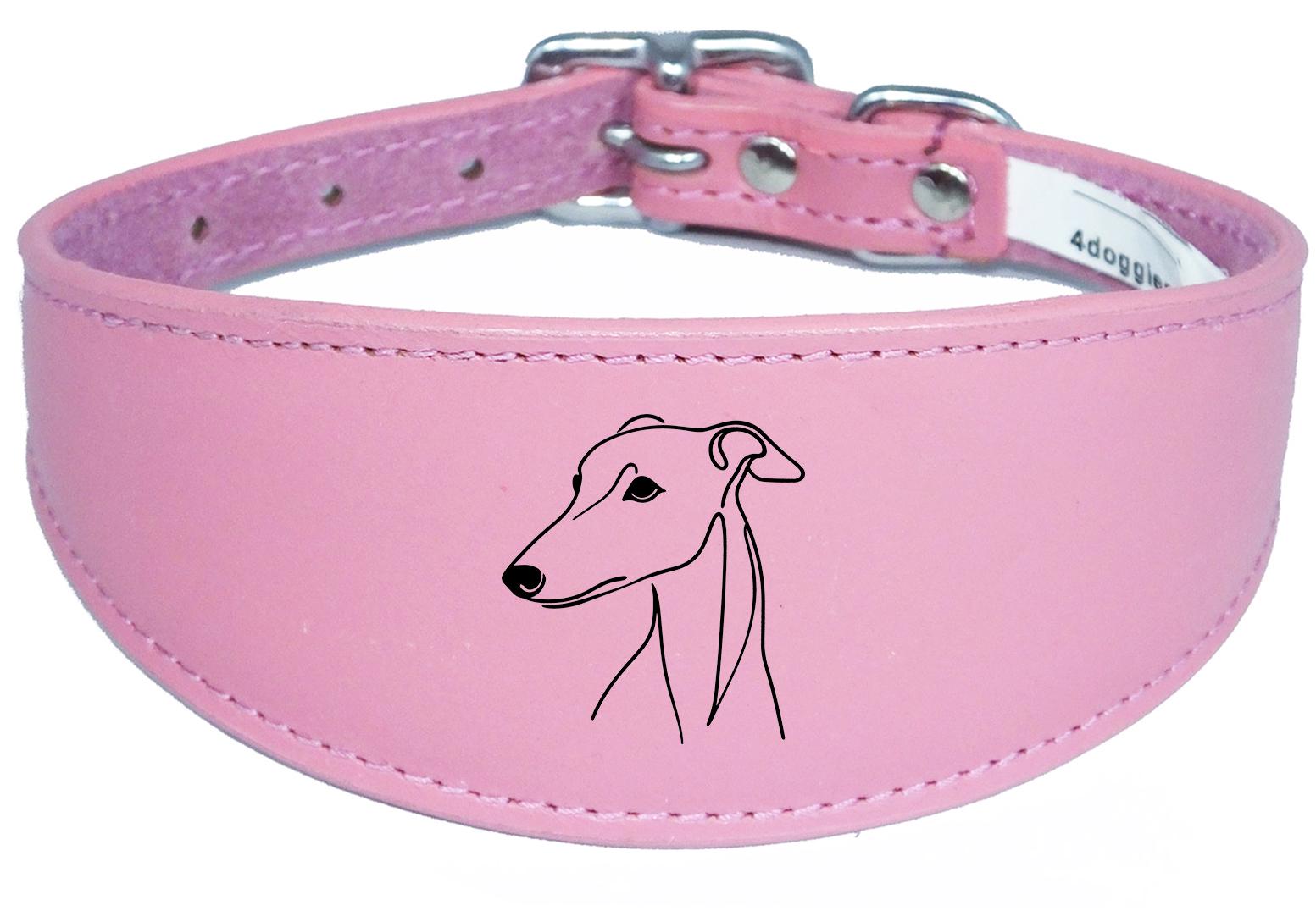 Iggy Greyhound Sighthound Whippet Dog Collar with Padded Backing NL 10