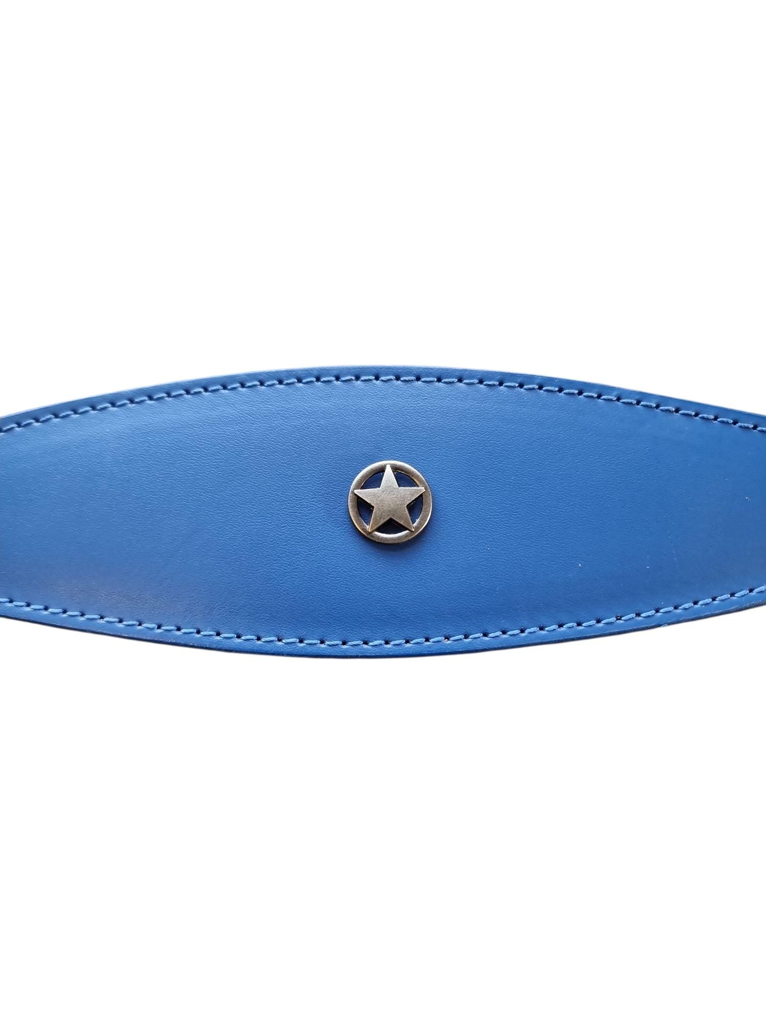 Leather Collar For Sighthound Whippet Greyhound Lurcher Decorative Stud Design DS 6