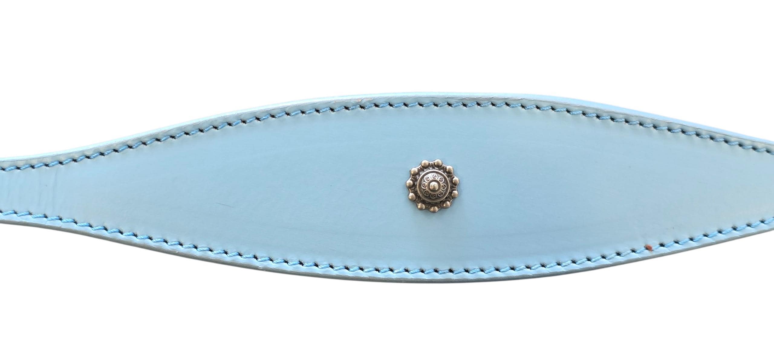 Leather Collar For Sighthound Whippet Greyhound Lurcher Decorative Stud Design DS 7