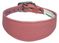 Pink Paisley Embossed Leather Whippet Collar Greyhound Collar Dog Collars Galgo