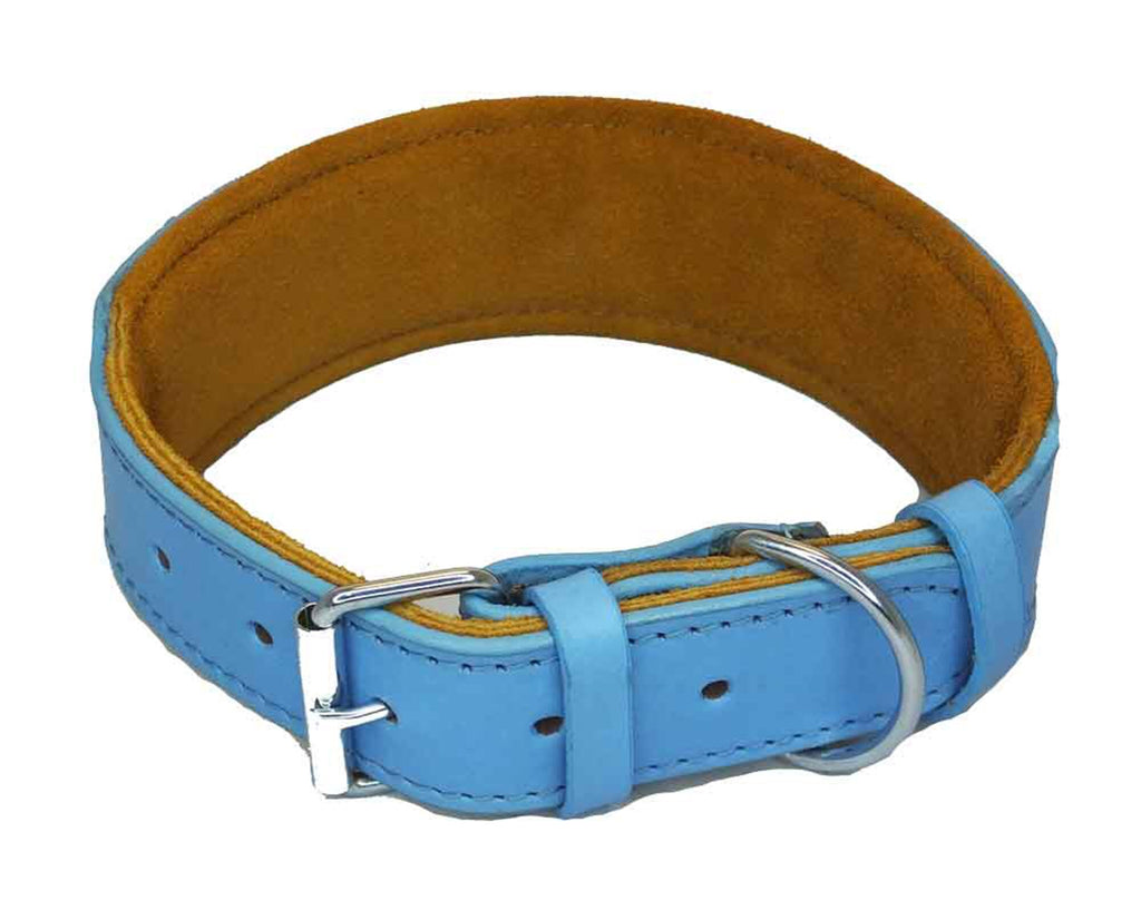 Staffordshire Bull Terrier Leather Dog Collars Staffy Bulldog Padded collar D1