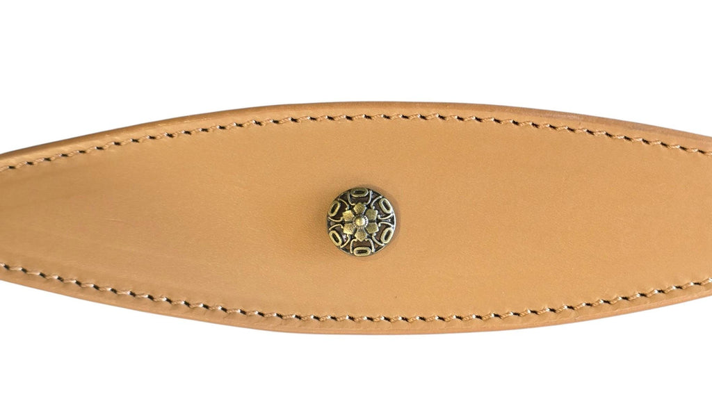 Leather Collar For Sighthound Whippet Greyhound Lurcher Decorative Stud Design DS9