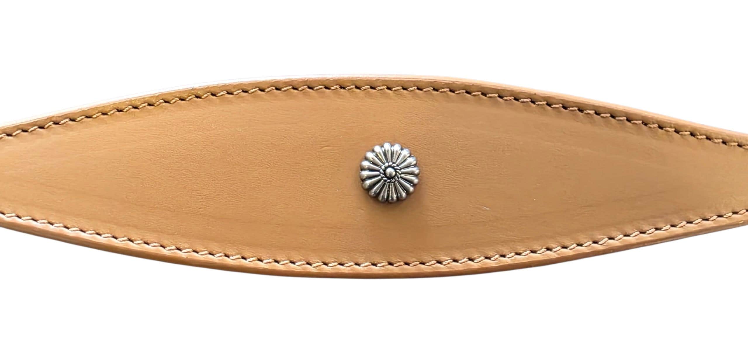 Leather Collar For Sighthound Whippet Greyhound Lurcher Decorative Stud Design DS 5
