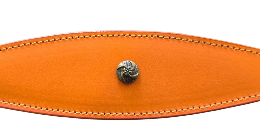 Leather Collar For Sighthound Whippet Greyhound Lurcher Decorative Stud Design DS8