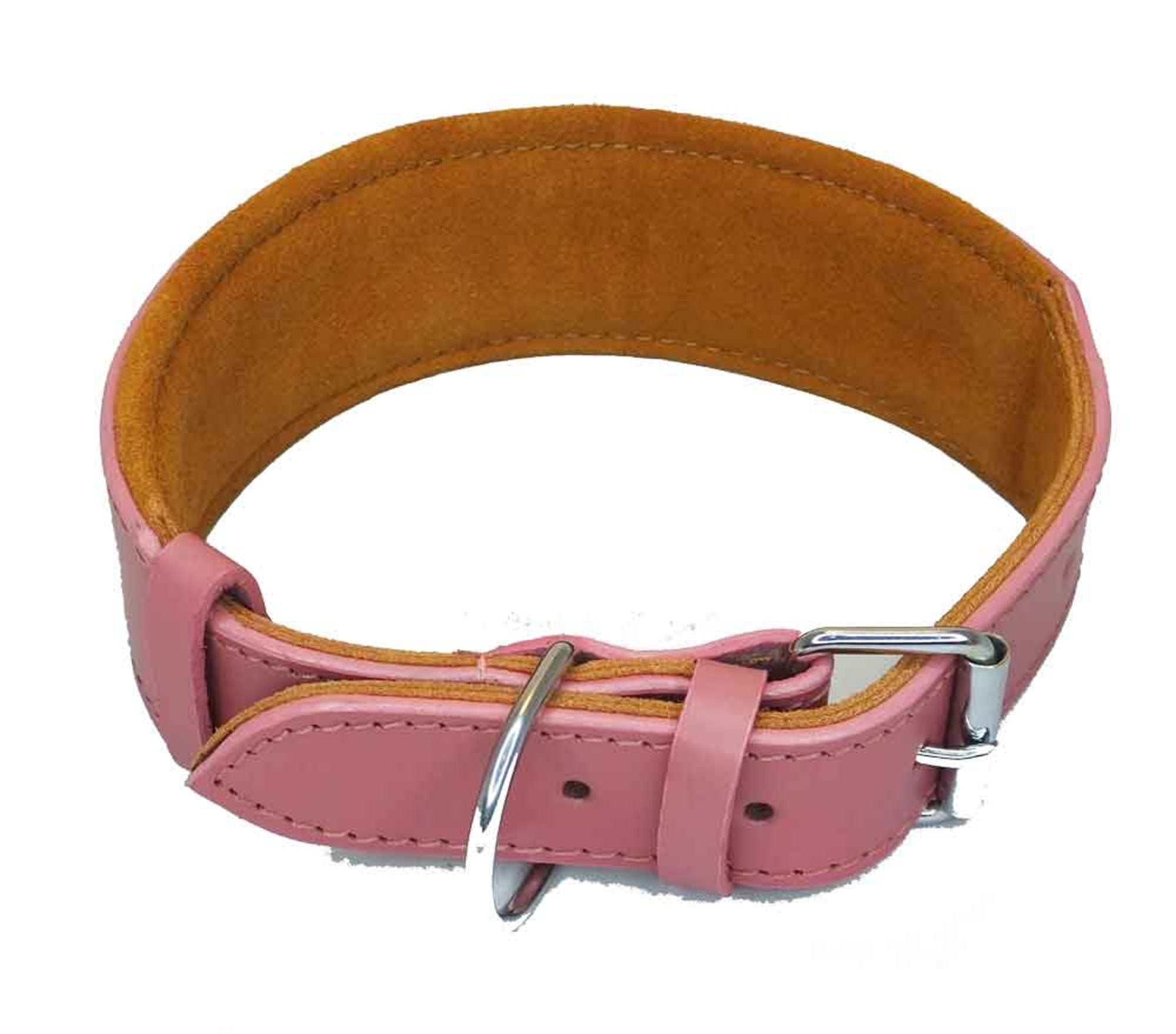 Leather Staffordshire Bull Terrier Dog Collar Padded Dog Collars Staffy Bulldog Padded collar D19
