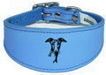 Whippet Greyhound Handmade Wide Leather Collar For Sighthound NL 42