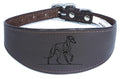 Whippet Wide Dog Collar Greyhound Sighthound with Padded Backing NL 14