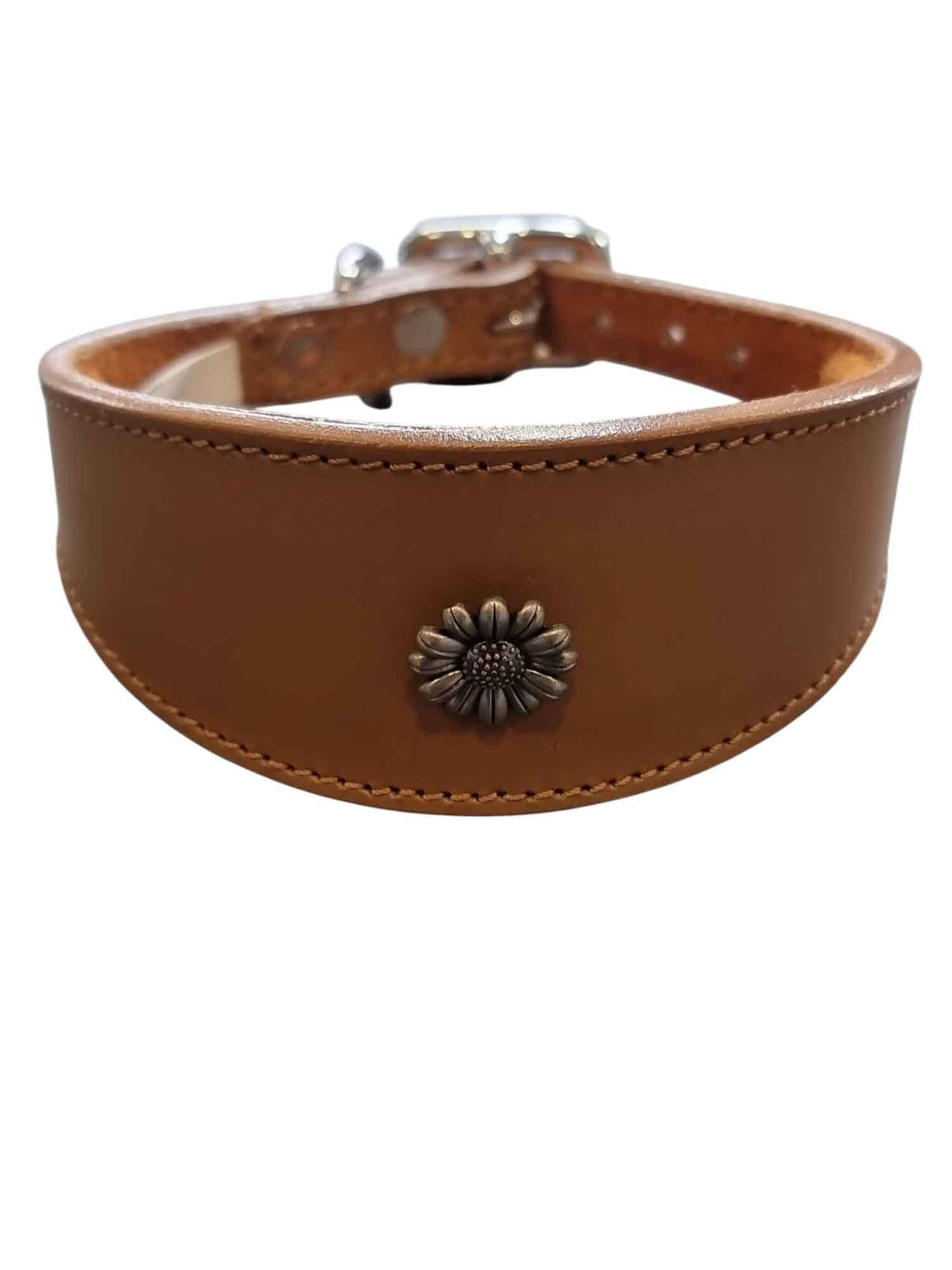 Iggy, Whippet, Greyhound, Lurcher Leather Collar Decorative Stud Design DS 4
