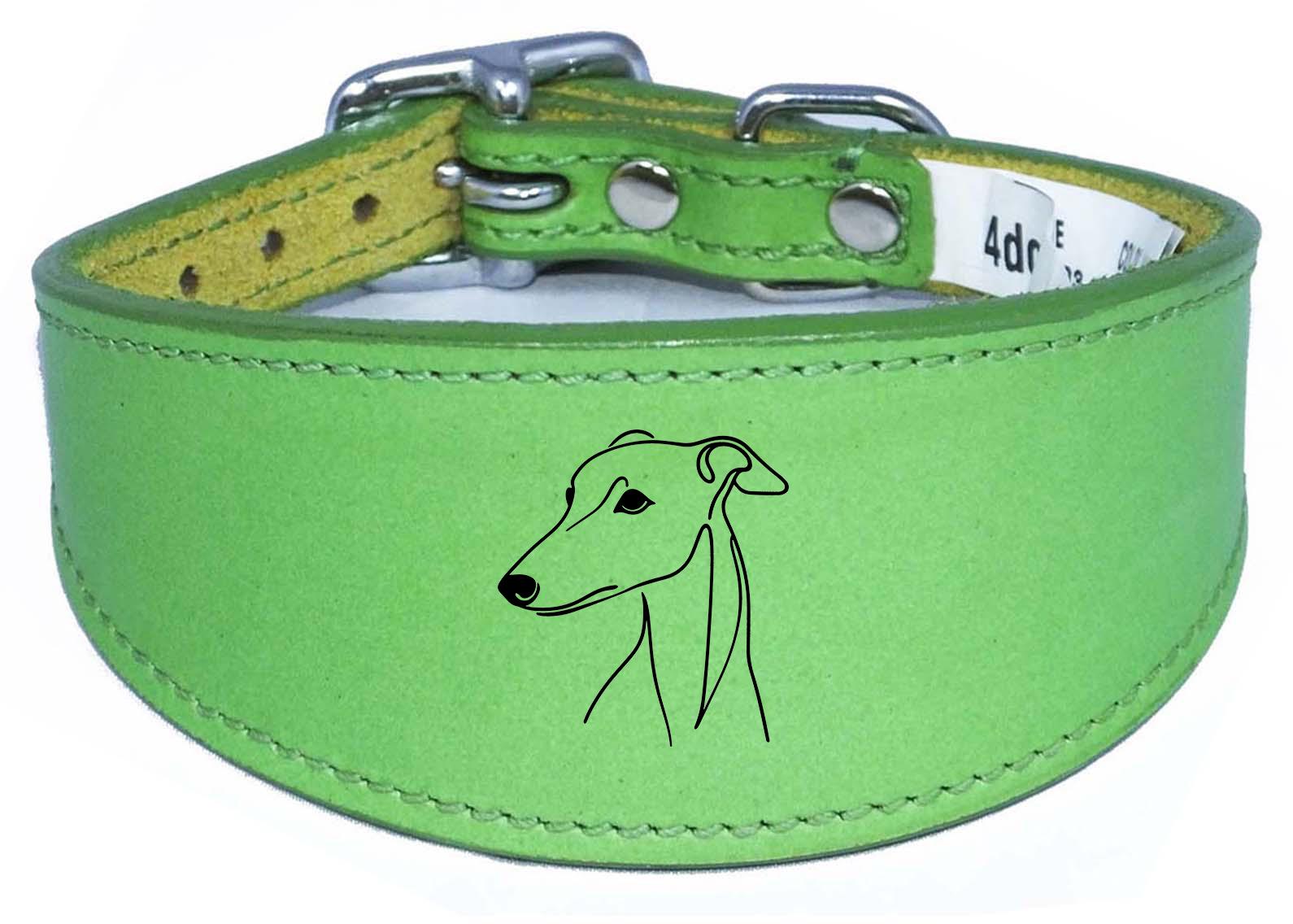 Iggy Greyhound Sighthound Whippet Dog Collar with Padded Backing NL 10