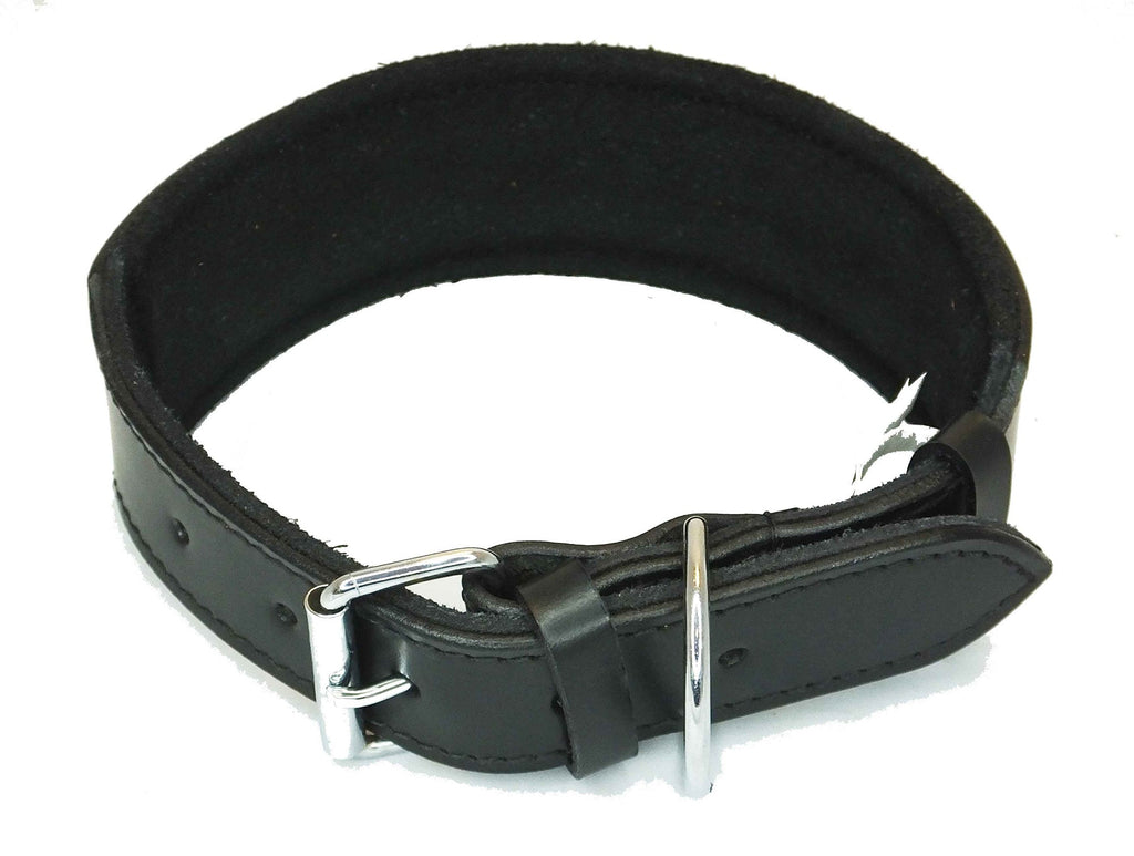 Leather Staffordshire Bull Terrier Dog Collar Padded Dog Collars Staffy Bulldog Padded collar D9