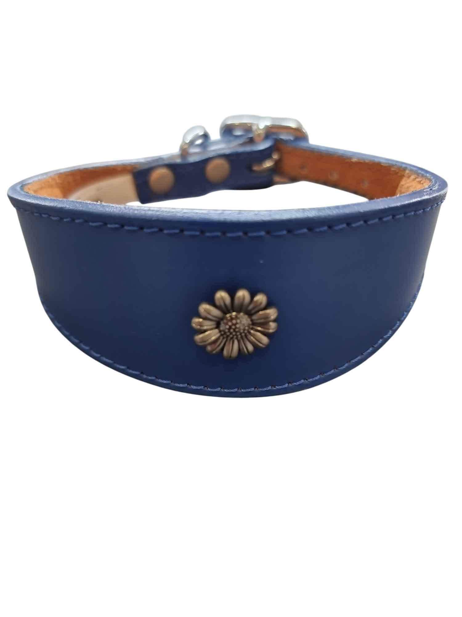 Iggy, Whippet, Greyhound, Lurcher Leather Collar Decorative Stud Design DS 4