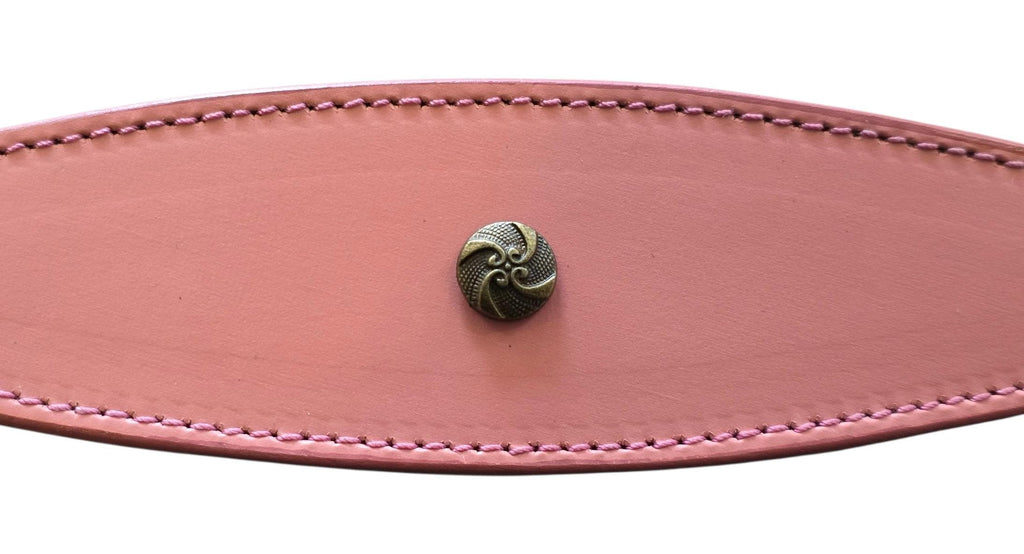 Leather Collar For Sighthound Whippet Greyhound Lurcher Decorative Stud Design DS8