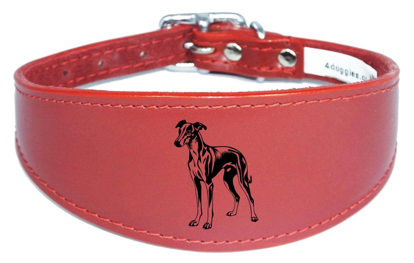 Luxury Greyhound Whippet Sighthound Padded Leather Collar NL 27