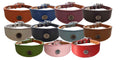 Iggy, Whippet, Greyhound, Lurcher Leather Collar Decorative Stud Design DS 4