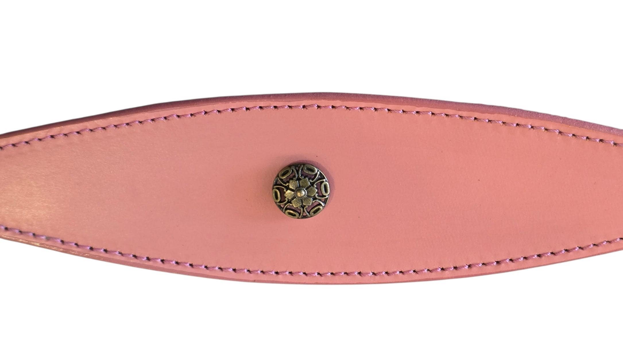 Leather Collar For Sighthound Whippet Greyhound Lurcher Decorative Stud Design DS9