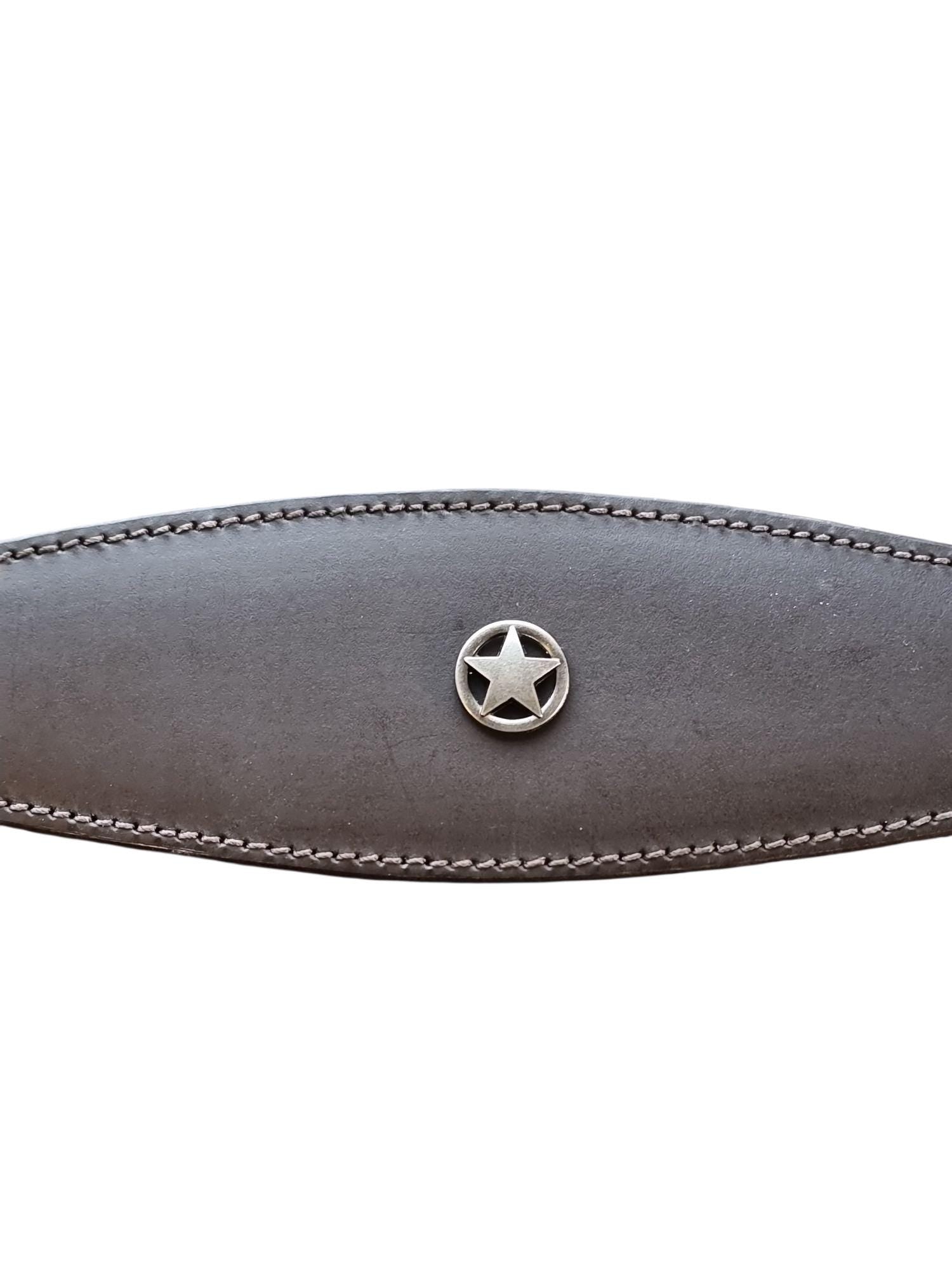 Leather Collar For Sighthound Whippet Greyhound Lurcher Decorative Stud Design DS 6