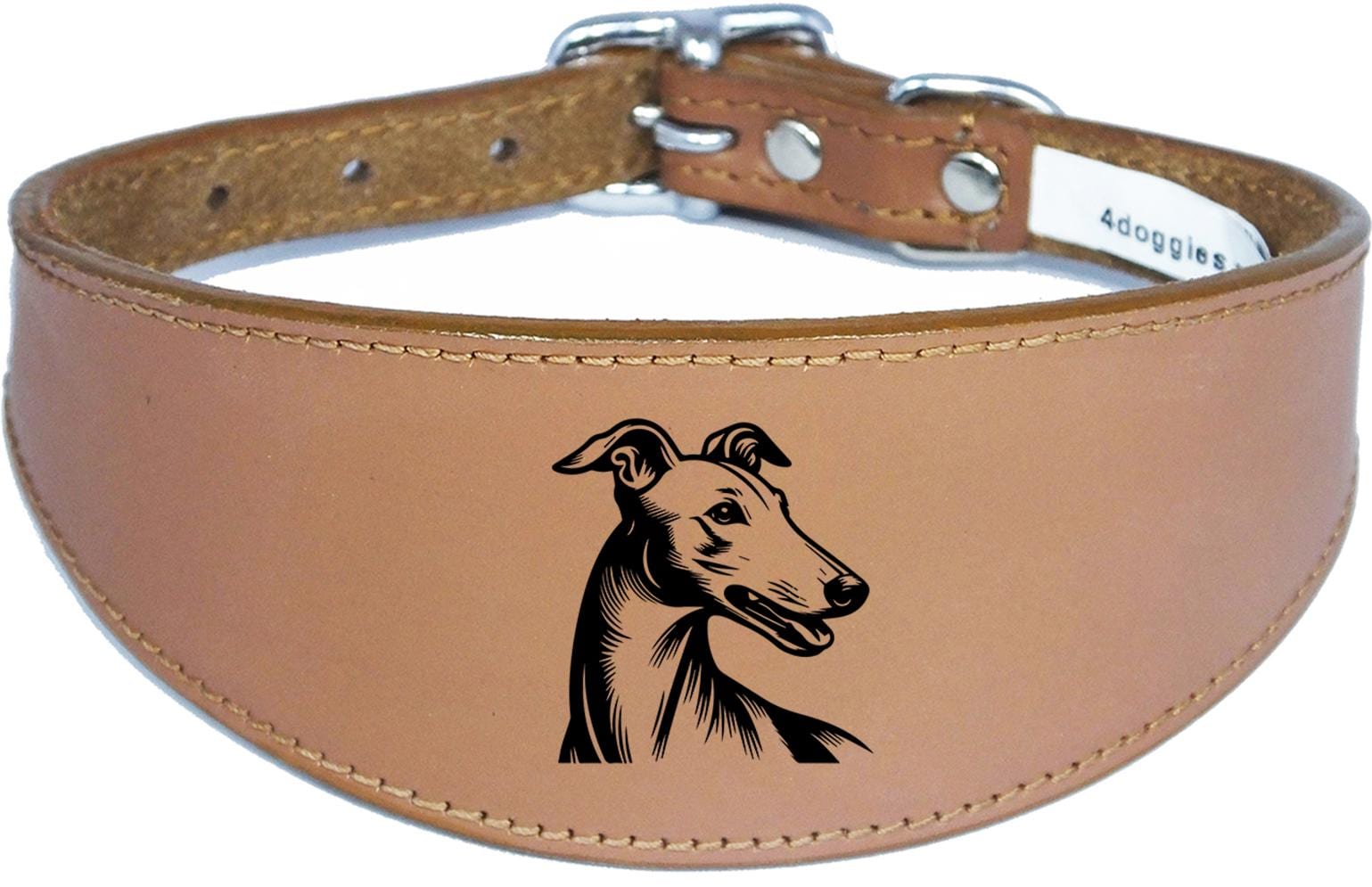 Sighthound Padded Leather Whippet Greyhound Luxury Collar NL 23