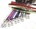 Leather Foil Dog Leads Leashes 140 cm Long 2 cm Wide, Long Dog Lead
