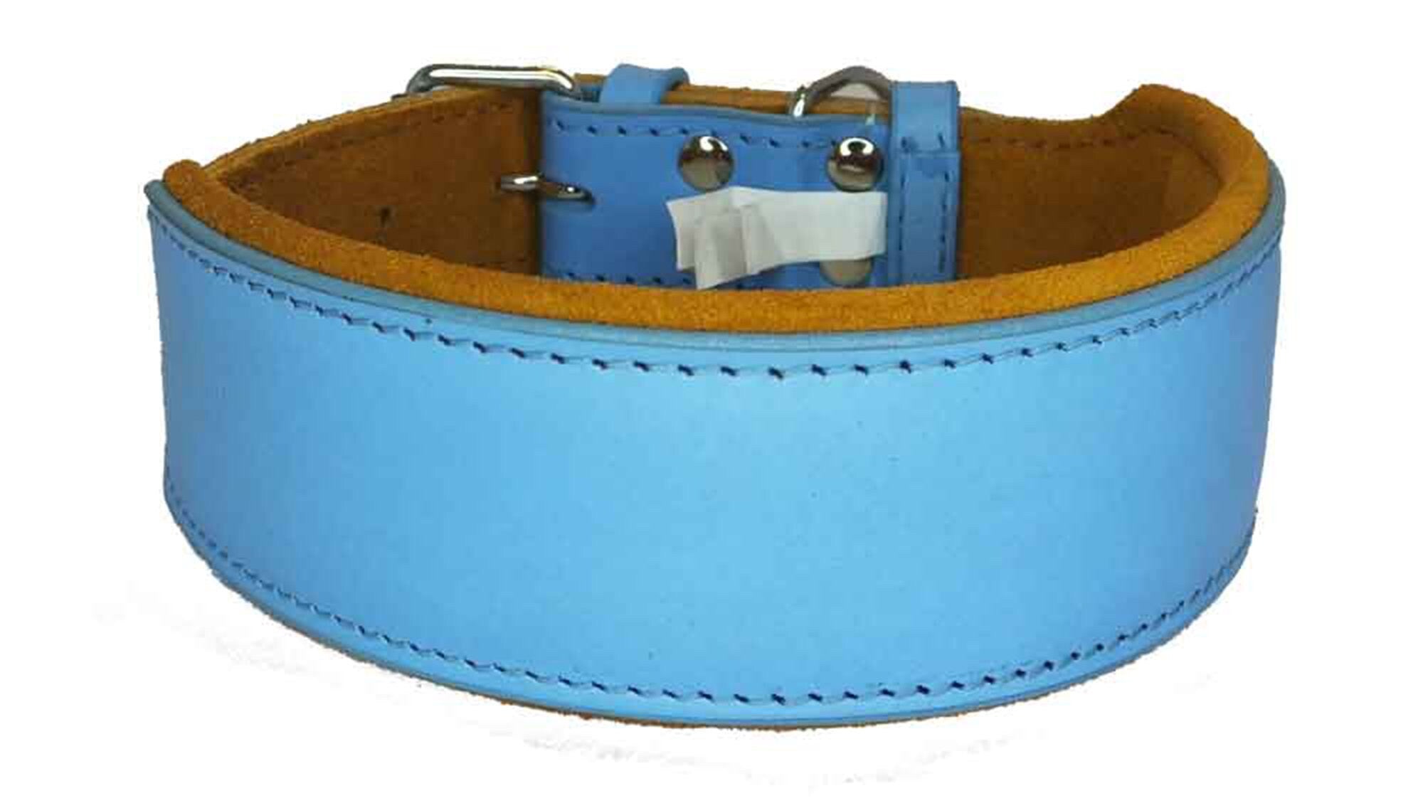Leather Dog Collar Staffy Staffordshire Bull Terrier Bulldog 6 Sises 9 Colours
