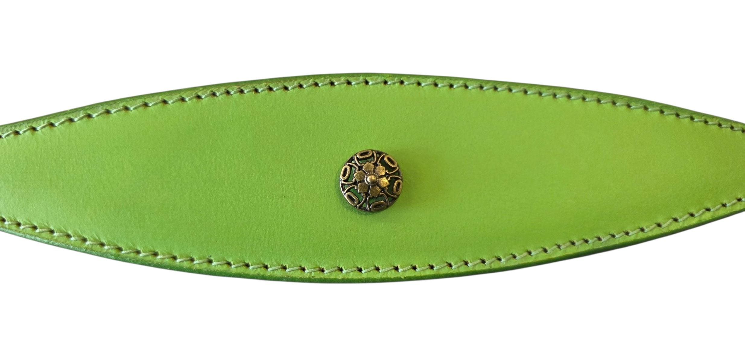 Leather Collar For Sighthound Whippet Greyhound Lurcher Decorative Stud Design DS9