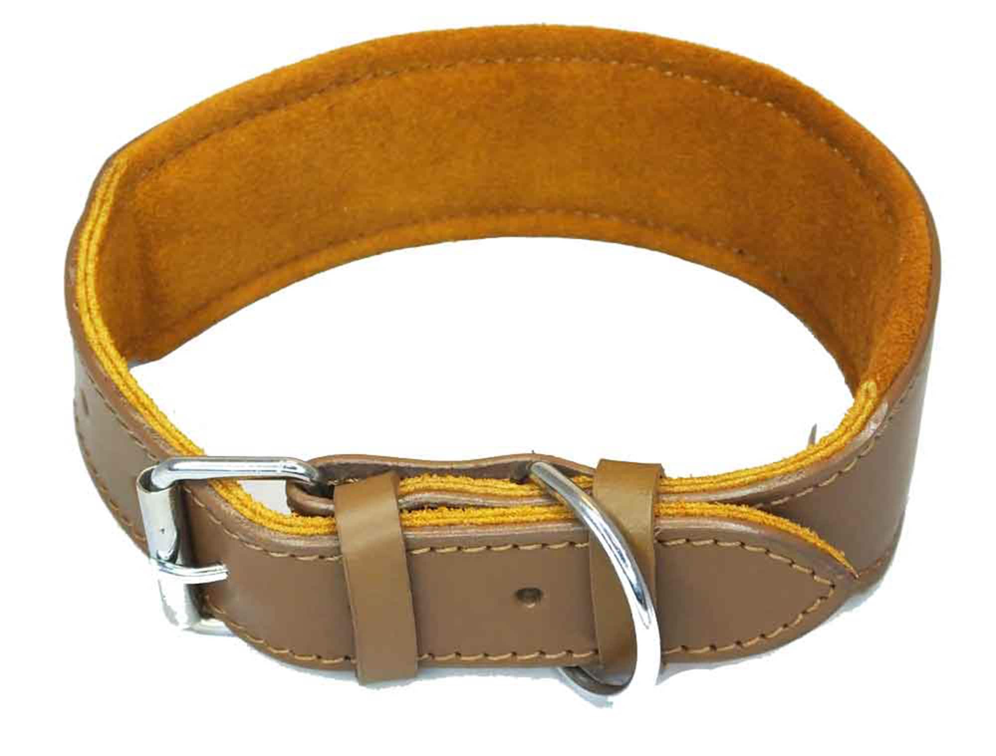 Leather Dog Collar Padded Staffordshire Bull Terrier Dog Collars Staffy Bulldog Padded collar D4