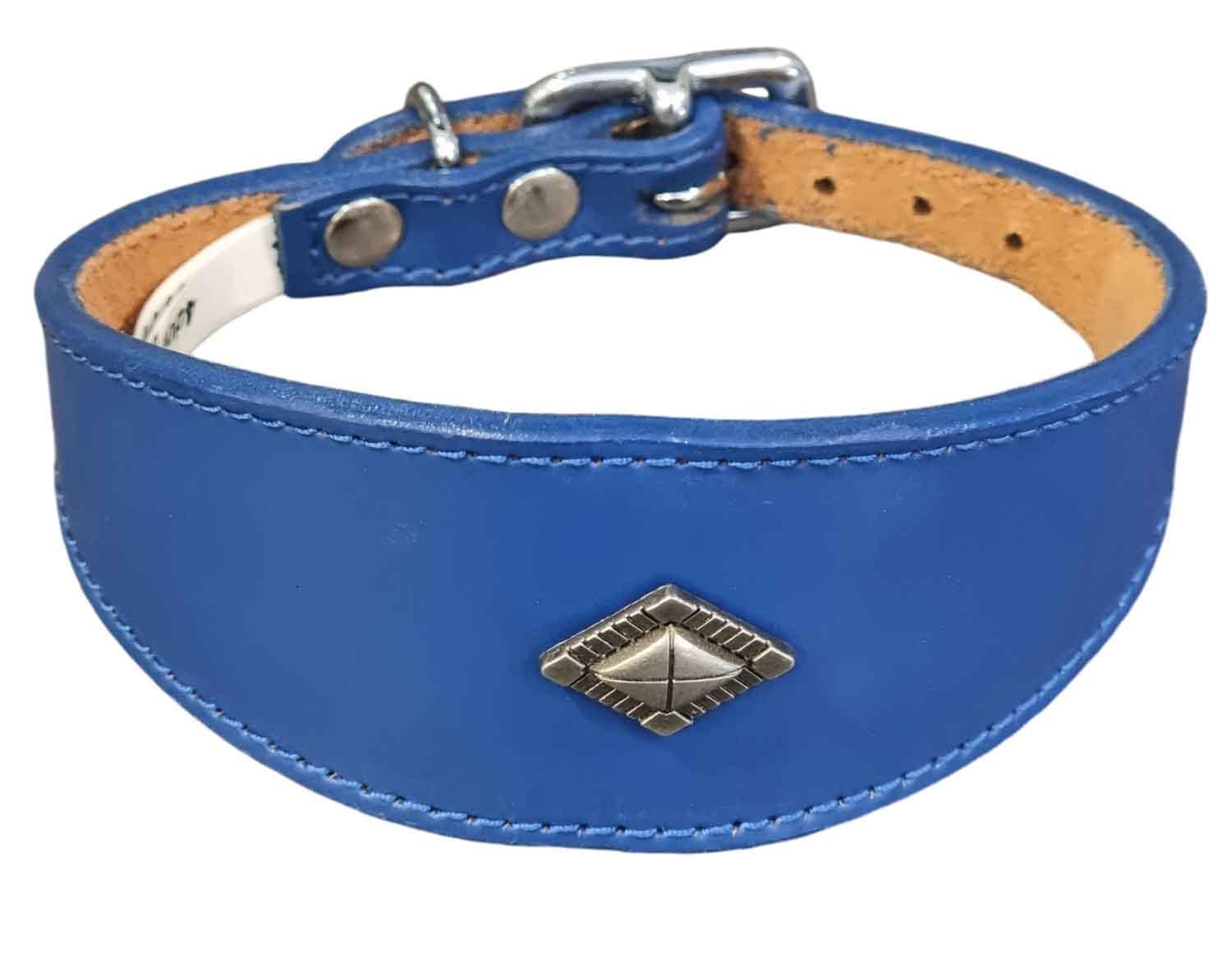 Leather Collar For Whippet Greyhound Lurcher Decorative Stud Design DS 1
