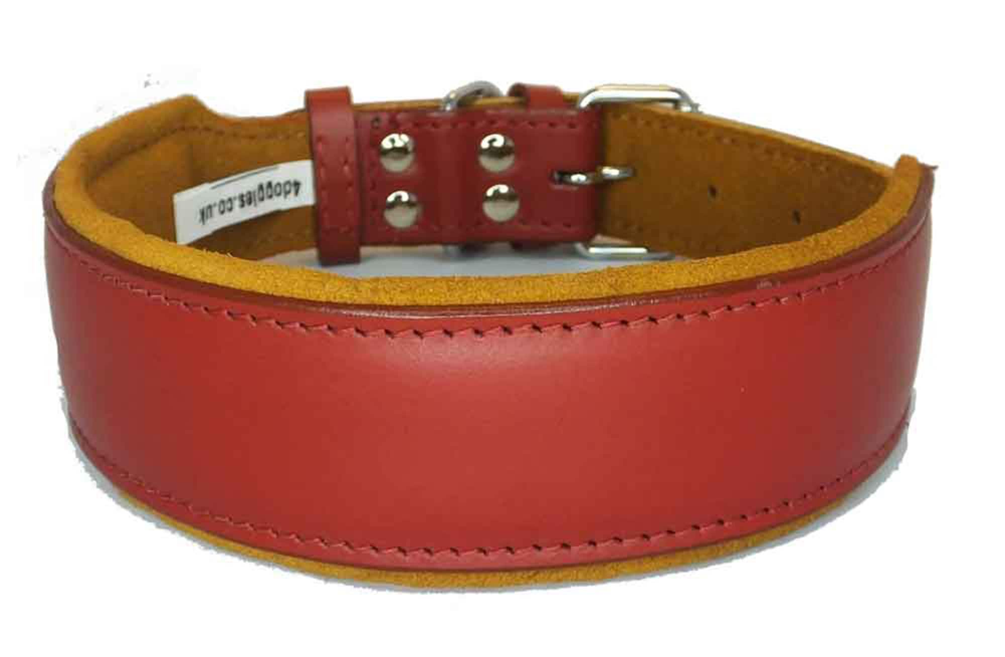 Leather Dog Collar Staffy Staffordshire Bull Terrier Bulldog 6 Sises 9 Colours