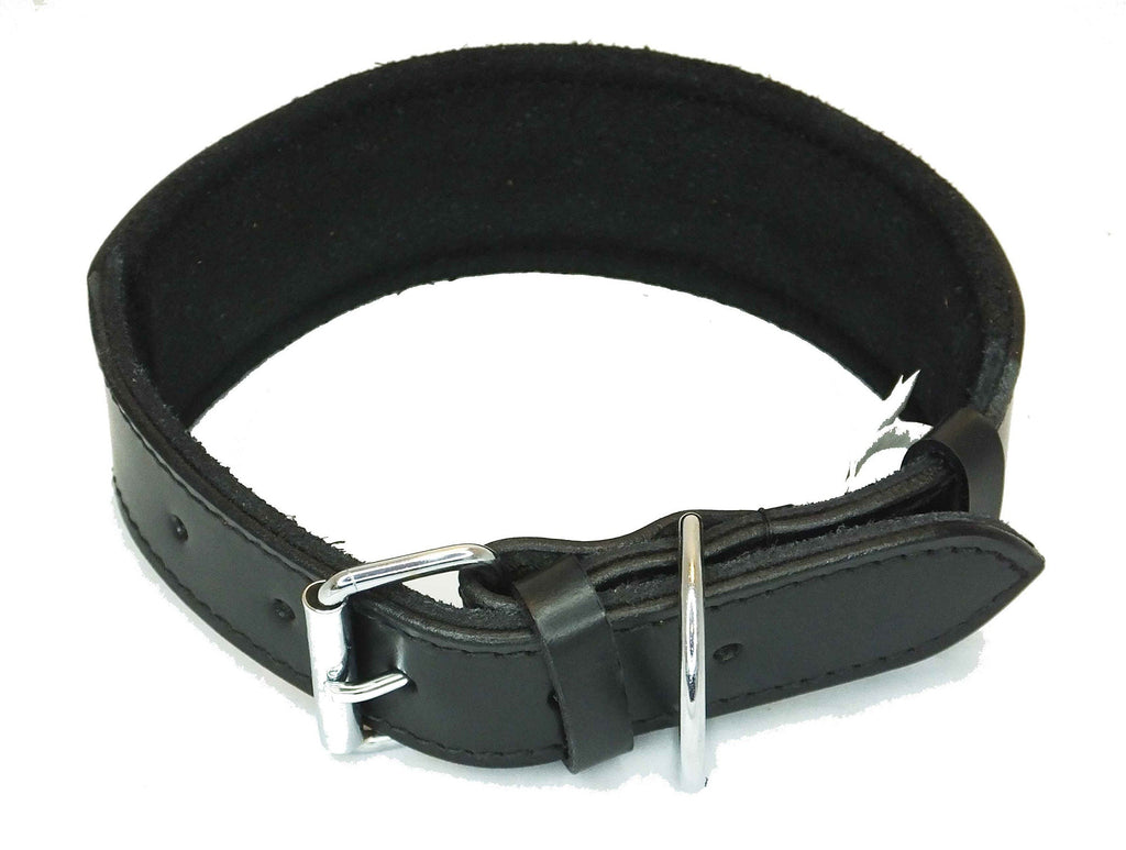 Leather Staffordshire Bull Terrier Dog Collar Padded Dog Collars Staffy Bulldog Padded collar D19