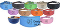 Whippet Dog Collar Leather Sighthound Greyhound with Padded Backing NL 5