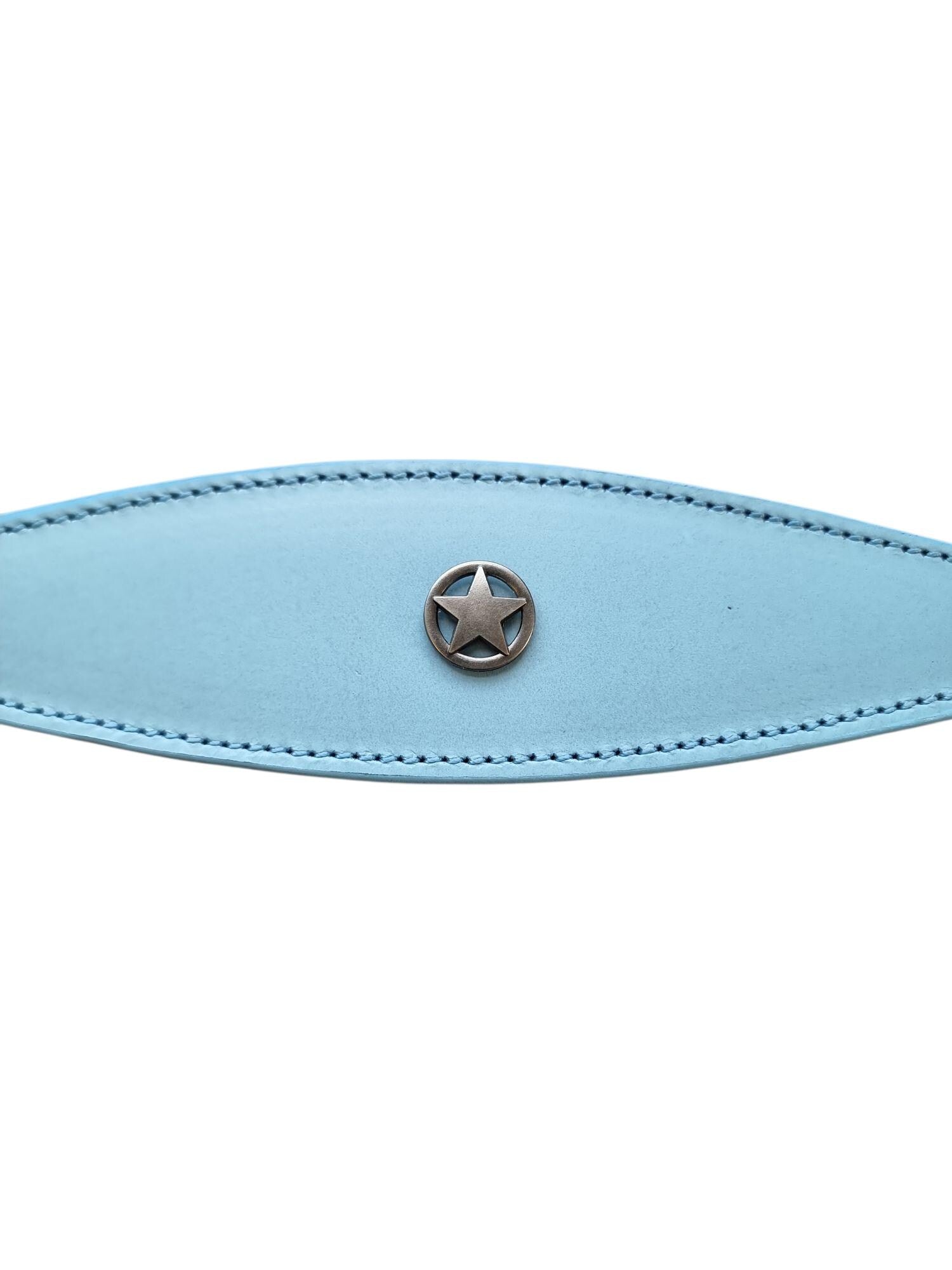 Leather Collar For Sighthound Whippet Greyhound Lurcher Decorative Stud Design DS 6