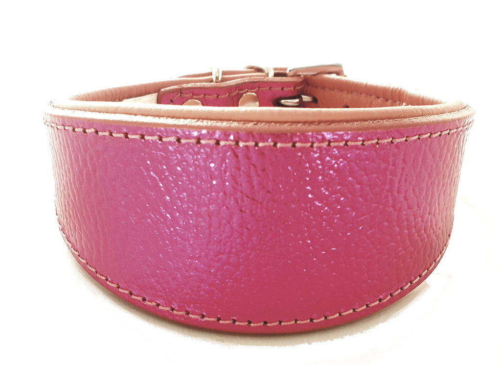 Luxury Foil Leather Dog Collar For Italian Greyhound whippet Sighthound Greyhound