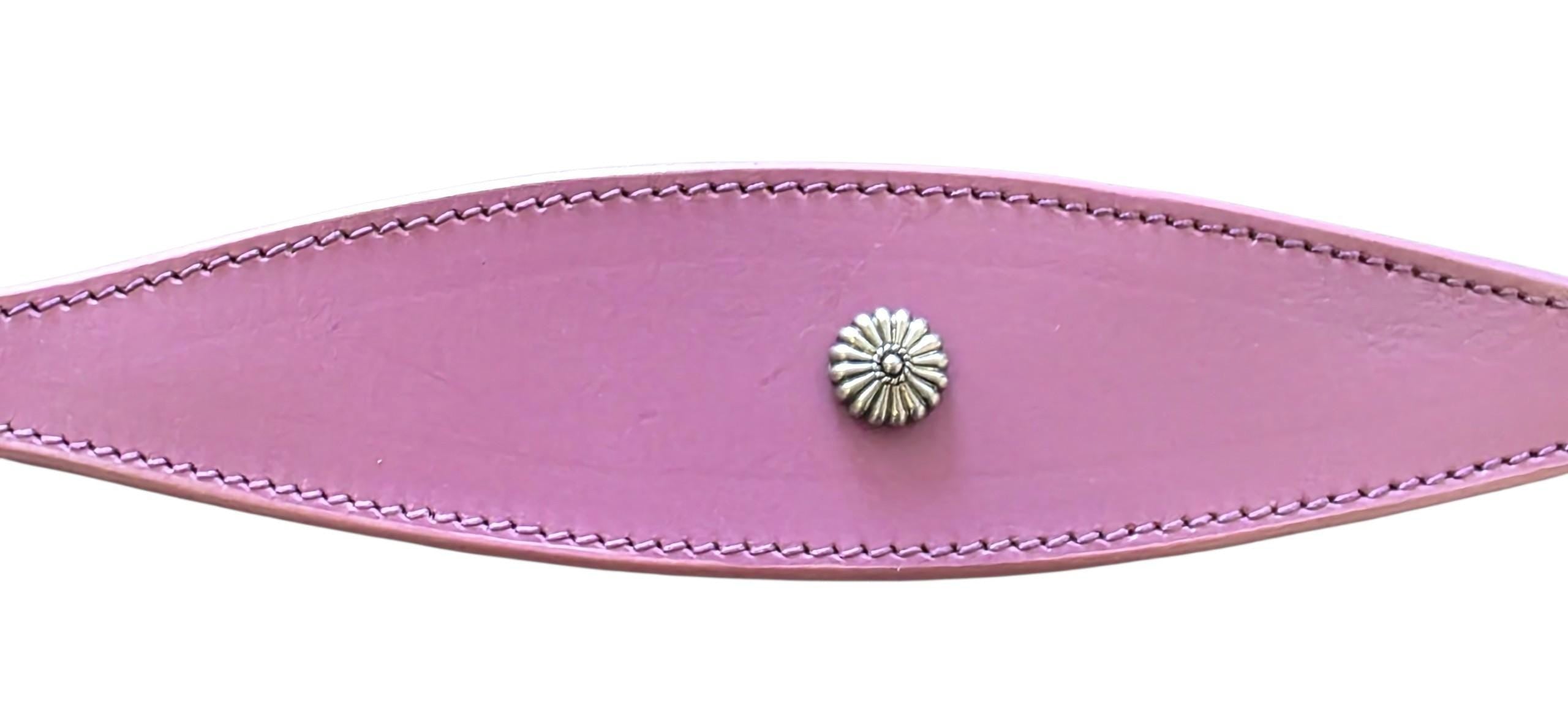 Leather Collar For Sighthound Whippet Greyhound Lurcher Decorative Stud Design DS 5