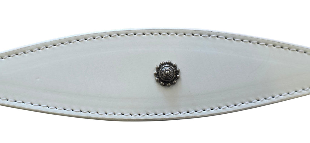 Leather Collar For Sighthound Whippet Greyhound Lurcher Decorative Stud Design DS 7