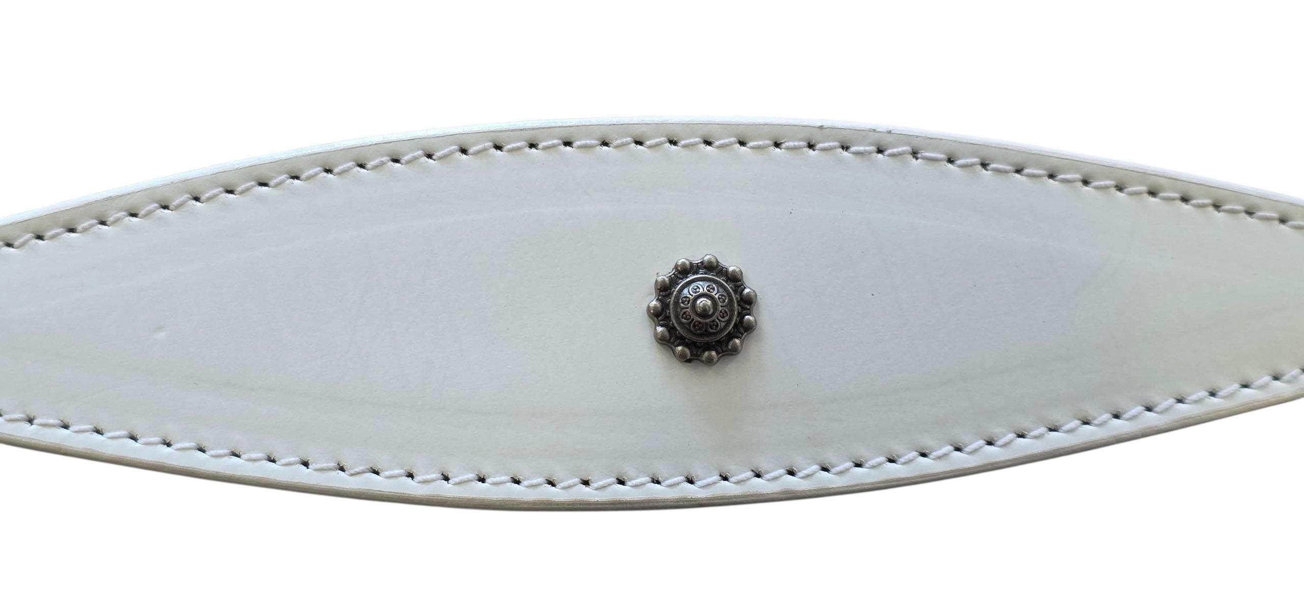 Leather Collar For Sighthound Whippet Greyhound Lurcher Decorative Stud Design DS 7