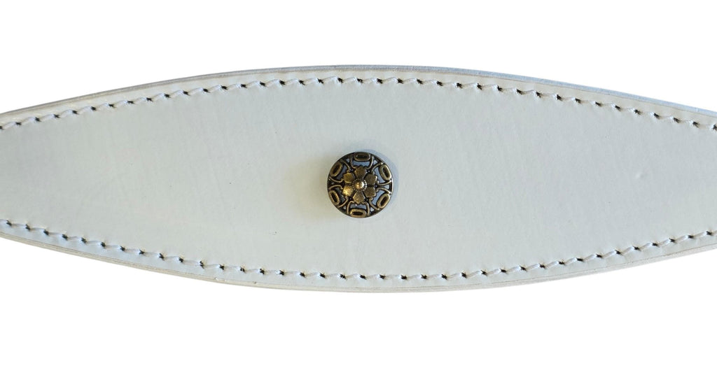 Leather Collar For Sighthound Whippet Greyhound Lurcher Decorative Stud Design DS9